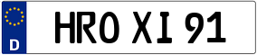 Trailer License Plate